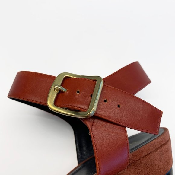 Celine Leather Suede Platform Heel - Picture 4 of 7